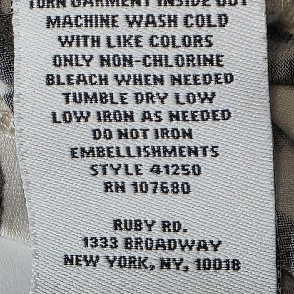 Ruby Rd Cheetah Top Plus Size 1X - Picture 11 of 12